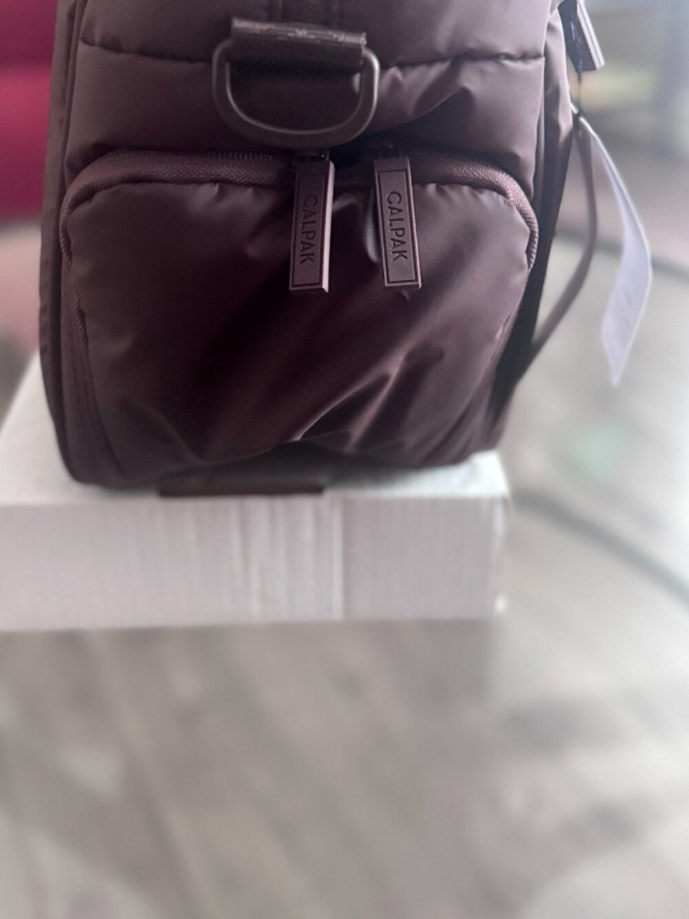 NWT CALPAK Luka Duffel Walnut Weekender Travel Gym Bag Shoe Compartment - Picture 5 of 13
